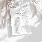 Hoe goed ken je het bruidsspel