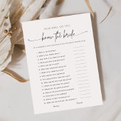 Hoe goed ken je het bruidsspel