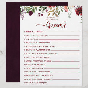 Hoe goed ken je het Groom Vrijgezellenfeest Game?