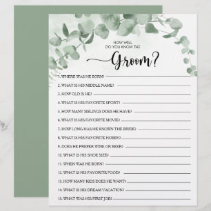 Hoe goed ken je het Groom Vrijgezellenfeest Game?