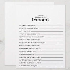 Hoe goed ken je het Groom Vrijgezellenfeest Game?