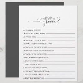 Hoe goed ken je het Groom Vrijgezellenfeest Game?