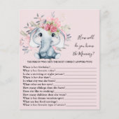 Hoe goed ken je het mama Baby shower Game? (Voorkant)