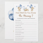 Hoe goed ken je het mama jongen Baby shower (Voorkant / Achterkant)