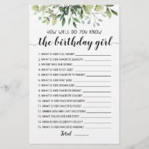 Hoe goed ken je het meisje van de geboorte?