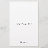 Hoe goed ken je het spel van de Bride, Vrijgezelle Flyer (Achterkant)