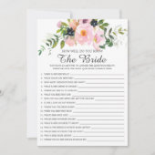 Hoe goed ken je het spel van het Bride Vrijgezelle Kaart (Voorkant)