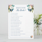 Hoe goed ken je het spel van het Bride Vrijgezelle Kaart (Staand voorkant)