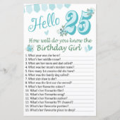 Hoe goed ken je het verjaardagsmeisje? (Voorkant)