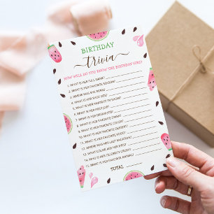 Hoe goed ken je het verjaardagsmeisje feestspel