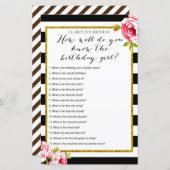 Hoe goed ken je het verjaardagsmeisje Game? (Voorkant / Achterkant)