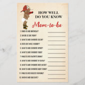 Hoe goed ken je mama van een brandweerspel? flyer (Voorkant)