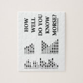 Hoe goed ken je Morse? (Intl Morse Code) Legpuzzel (Verticaal)