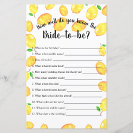 Hoe goed ken je Vrijgezellenfeest Game Lemon?