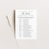 Hoe goed kent de Bride haar gamspel? Kaart