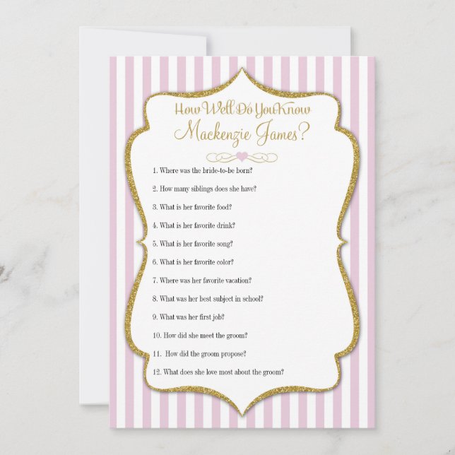 Hoe goed weet je het Vrijgezellenfeest van de Brid (Voorkant)