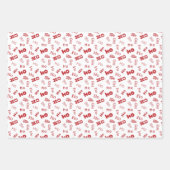 hoe grappig santa " ik draag voor het ho ' s maske inpakpapier vel (Voorkant)