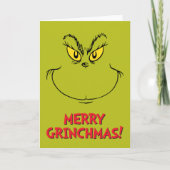 Hoe Grinch gestolen kerst gezicht Feestdagen Kaart (Voorkant)