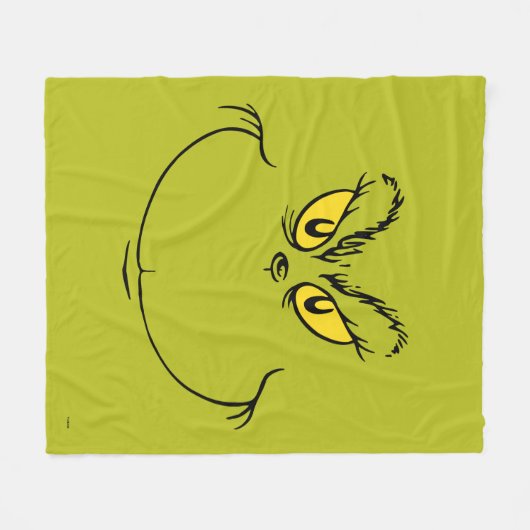 Hoe Grinch gestolen kerst gezicht Fleece Deken (Voorkant (Horizontaal))