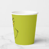 Hoe Grinch gestolen kerst gezicht Papieren Bekers (Achterkant)