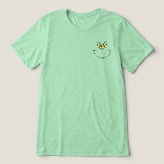 Hoe Grinch gestolen kerst gezicht T-shirt (Design voorkant)