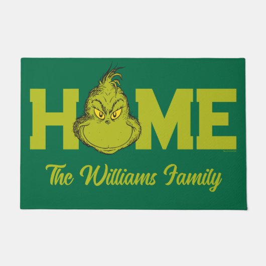 Hoe Grinch Gestolen Kerstmis Classic Grinch Deurmat (Voorkant)