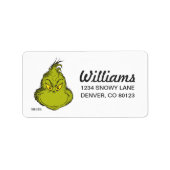 Hoe Grinch Gestolen Kerstmis Classic Grinch Etiket (Voorkant)