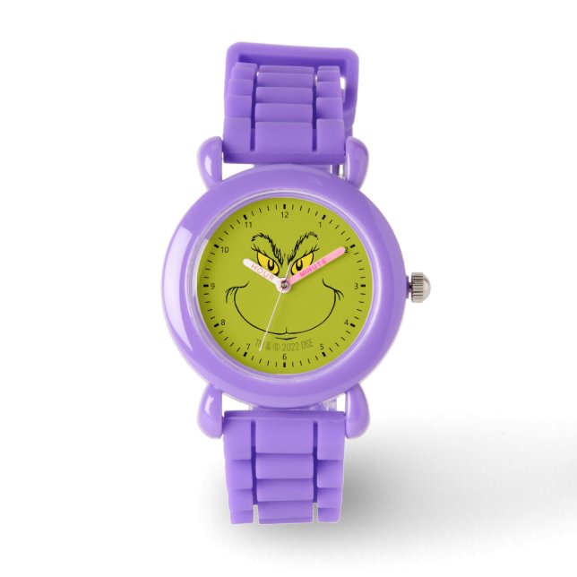 Hoe Grinch Kerstmis Face Watch stal Horloge (Voorkant)