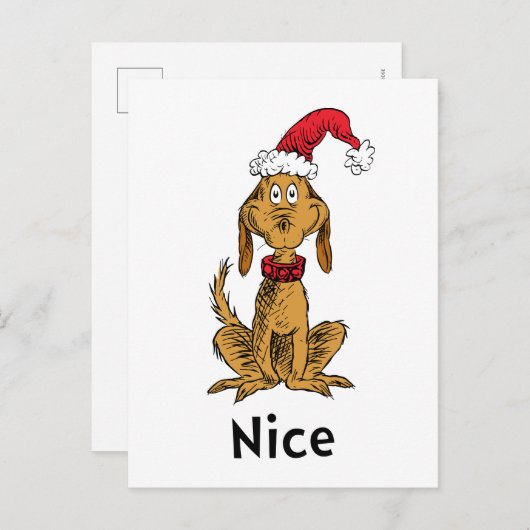 Hoe Grinch Kerstmis heeft gestolen | Max is leuk Briefkaart (Voorkant / Achterkant)