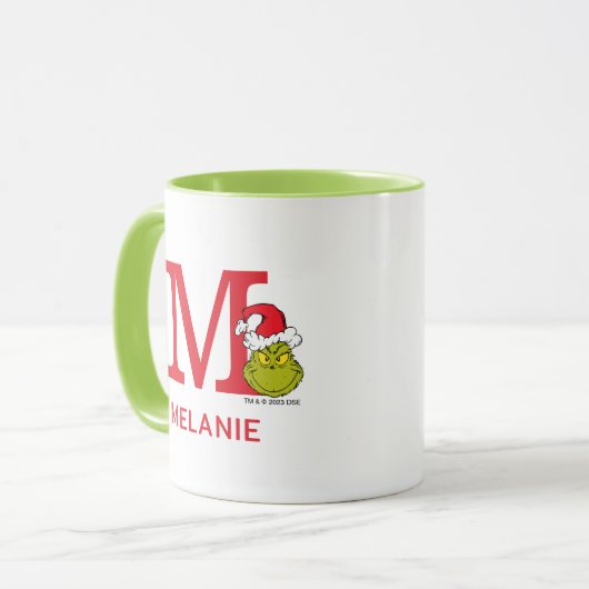 Hoe Grinch Kerstmis heeft gestolen | Naam & Monogr Mok (Voorkant links)