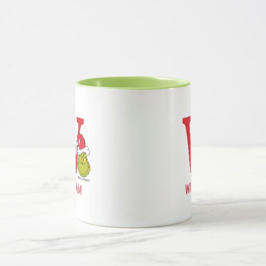 Hoe Grinch Kerstmis heeft gestolen | Naam & Monogr Mok (Midden)