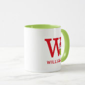 Hoe Grinch Kerstmis heeft gestolen | Naam & Monogr Mok (Voorkant rechts)