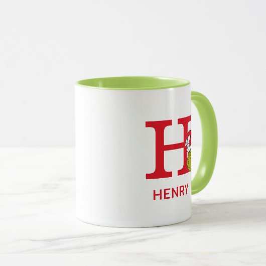 Hoe Grinch Kerstmis heeft gestolen | Naam & Monogr Mok (Voorkant rechts)