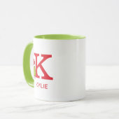 Hoe Grinch Kerstmis heeft gestolen | Naam & Monogr Mok (Voorkant links)