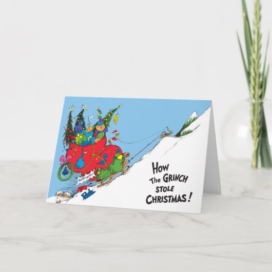 Hoe Grinch Kerstmis stal! Feestdagen Kaart (Voorkant)