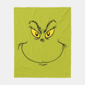 Hoe Grinch Kerstmis stal Gezicht Fleece Deken (Voorkant)