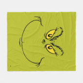 Hoe Grinch Kerstmis stal Gezicht Fleece Deken (Voorkant (Horizontaal))