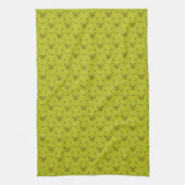 Hoe Grinch Kerstmis stal gezicht keukenhanddoek (Verticaal)