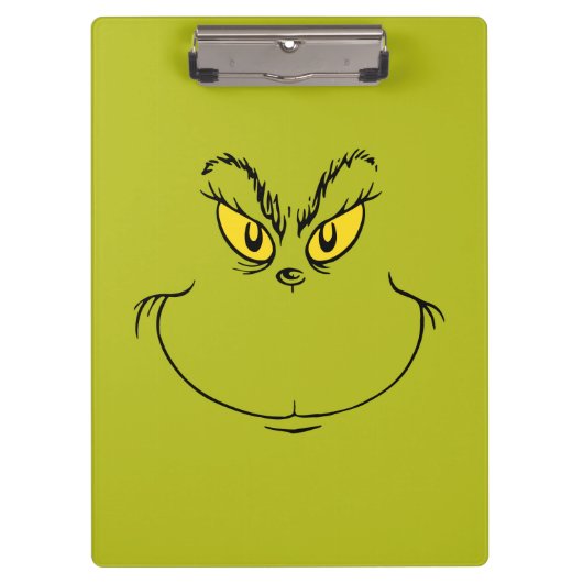 Hoe Grinch Kerstmis stal gezicht Klembord (Voorkant)