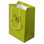 Hoe Grinch Kerstmis stal gezicht Medium Cadeauzakje (Achterkant Gekanteld)