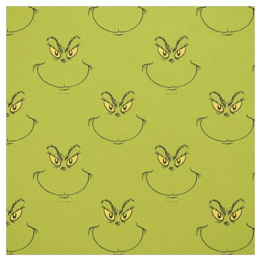 Hoe Grinch Kerstmis stal Gezicht Stof (Swatch)