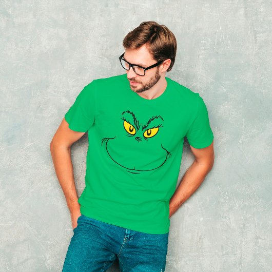 Hoe Grinch Kerstmis stal gezicht T-shirt