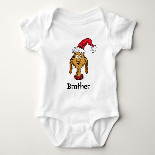 Hoe Grinch Kerstmis stal | Grinch Broer Romper (Voorkant)