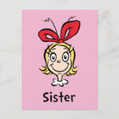 Hoe Grinch Kerstmis stal | Grinch Sister Briefkaart (Voorkant)