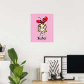 Hoe Grinch Kerstmis stal | Grinch Sister Poster (Thuiskantoor)