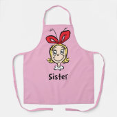 Hoe Grinch Kerstmis stal | Grinch Sister Schort (Voorkant)