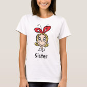 Hoe Grinch Kerstmis stal | Grinch Sister T-shirt (Voorkant)