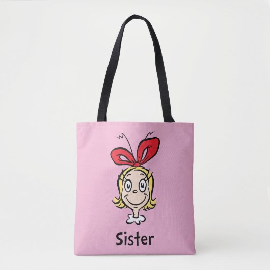 Hoe Grinch Kerstmis stal | Grinch Sister Tote Bag (Voorkant)