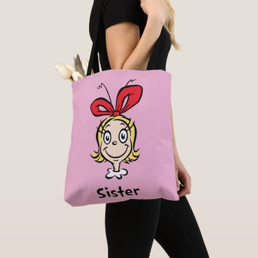 Hoe Grinch Kerstmis stal | Grinch Sister Tote Bag (Dichtbij)