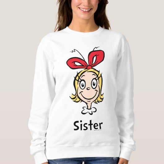 Hoe Grinch Kerstmis stal | Grinch Sister Trui (Voorkant)